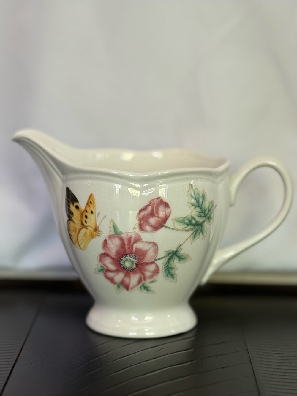 Lenox Butterfly Meadow Creamer Pitcher 7oz - Excellent Condition